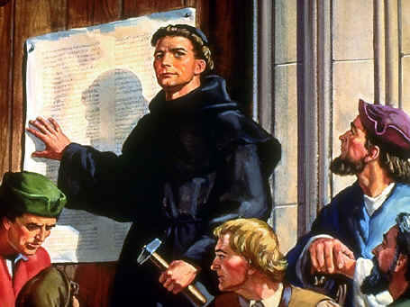 Martin Lutero foi o líder deste movimento que deu início a diversos rompimentos com a Igreja Católica.