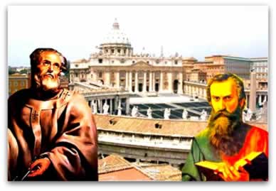 Após a morte de Cristo, os apóstolos Pedro e Paulo foram os principais divulgadores do cristianismo