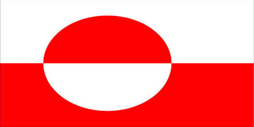Bandeira da Groelândia.