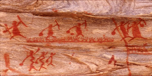 As pinturas rupestre são fonte de informação sobre este período.