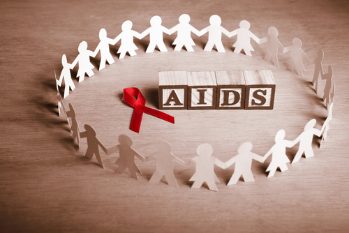 Laço vermelho – símbolo da campanha mundial contra a AIDS