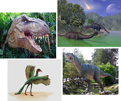 Os dinossauros dominaram a Terra durante a era Mesozoica