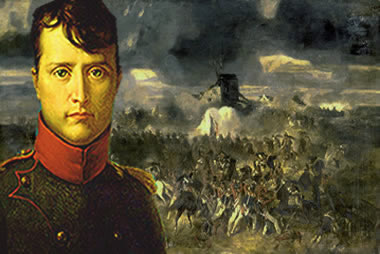 Queda de Napoleão Bonaparte na Batalha de Waterloo, 1815