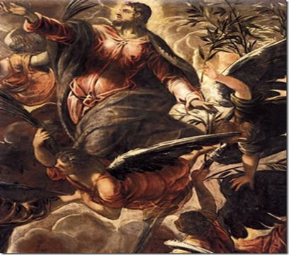 A intensidade da luz e do calor “A Ascensão”. Tintoretto (1515-1549) - Itália
