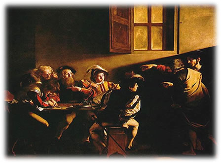 Vocação de São Mateus -  Caravaggio (1571-1610) - Itália
