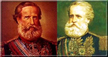 Dom Pedro II e o Marechal Deodoro da Fonseca