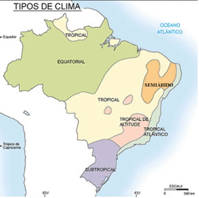 Regiões climáticas do Brasil