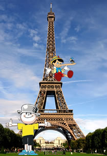 Menino Maluquinho (Melhoramentos) e Pinóquio (Walt Disney) Encontro em Paris, capital da mentira
